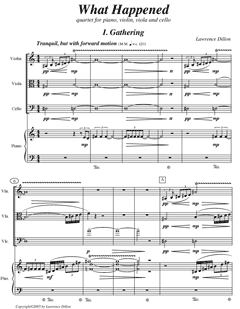 Lawrence Dillon - Download What Happened score (PDF)